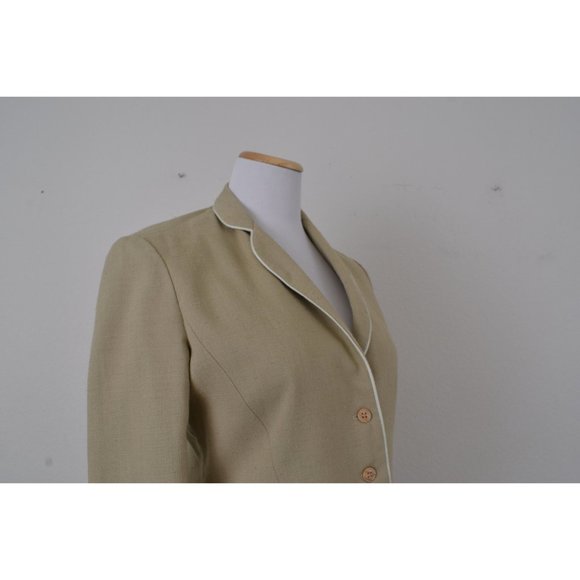 Vintage Beige 70s Crop Jacket by‎ KIVA Ltd - Picture 5 of 10